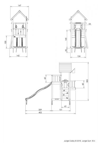 Jungle Gym Cocoon játszótorony