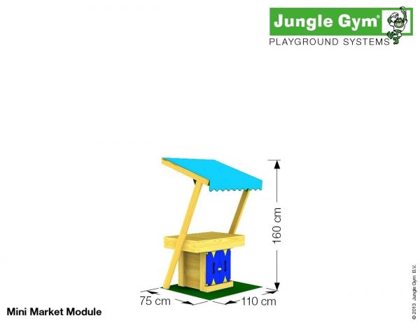 Jungle Gym Mini Market kerti játszótér modul